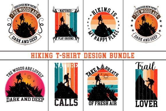 Mountain Hiking T-shirt Design Vector for POD Growth