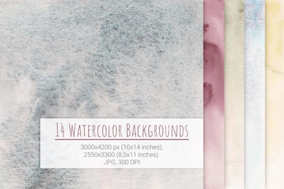 Set of 14 Watercolor Backgrounds: A Comprehensive Evaluation for Creative Professionals