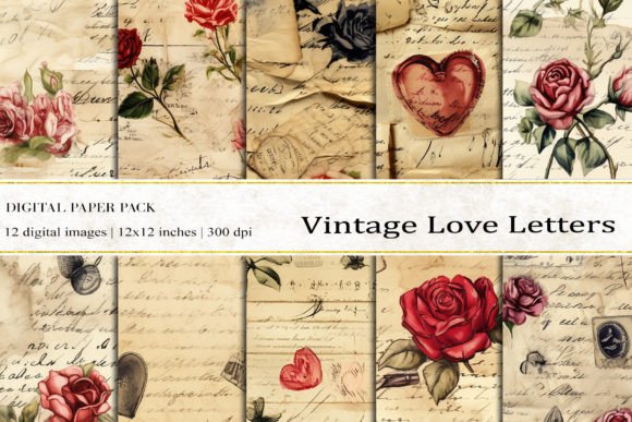 Vintage Love Letters Digital Papers: Bridging Nostalgia and Modern Creativity